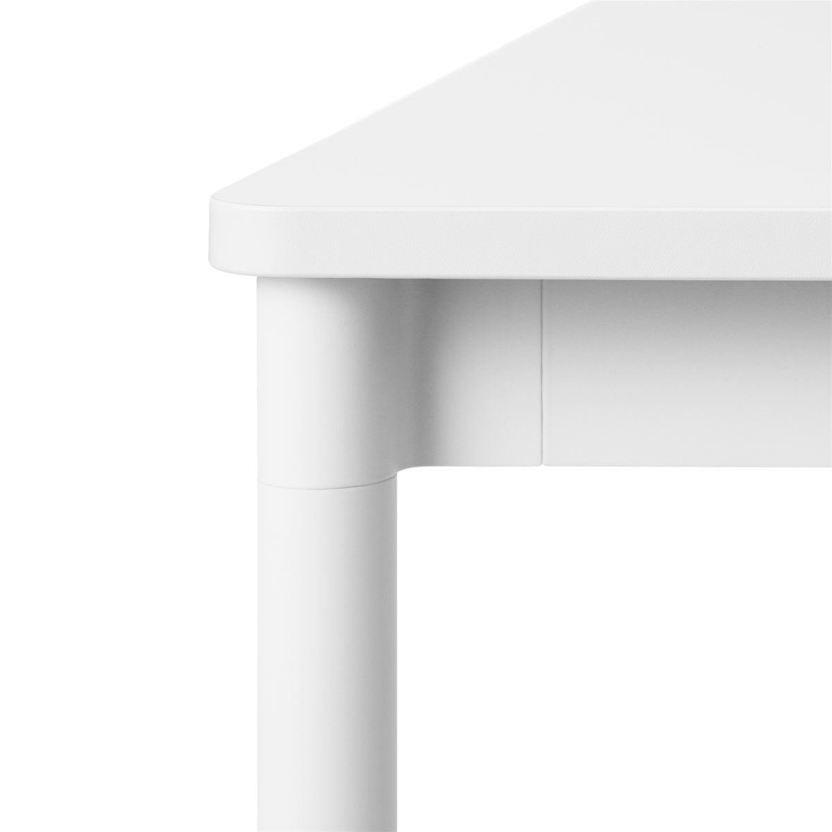 Blanc (stratifié) / Blanc / Blanc – Table Base 80 x 80 x H73 cm