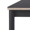 Noir (stratifié) / Bois / Noir – Table Base 70 x 70 x H73 cm - Muuto