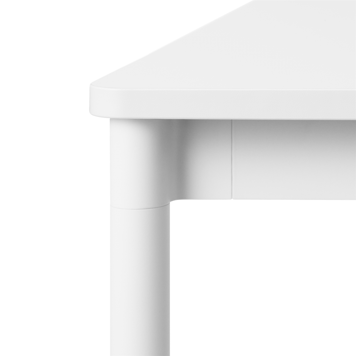 Blanc (stratifié) / Blanc / Blanc – Table Base 140 x 70 x H73 cm