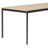 Oak / Plywood / Black – Base Table 190 X 80 X H73 cm - Muuto