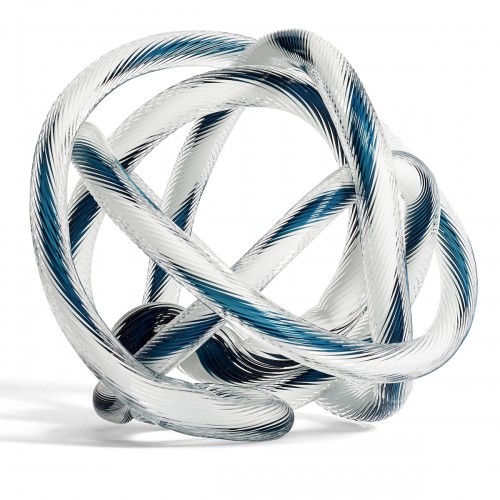 L Ø20 cm - teal & white - Knot n°2 - HAY