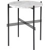 Ø40xH51cm - marbre blanc - base noire - table ronde TS - Gubi