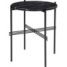 Ø40xH51cm - marbre noir - base noire - table ronde TS - Gubi