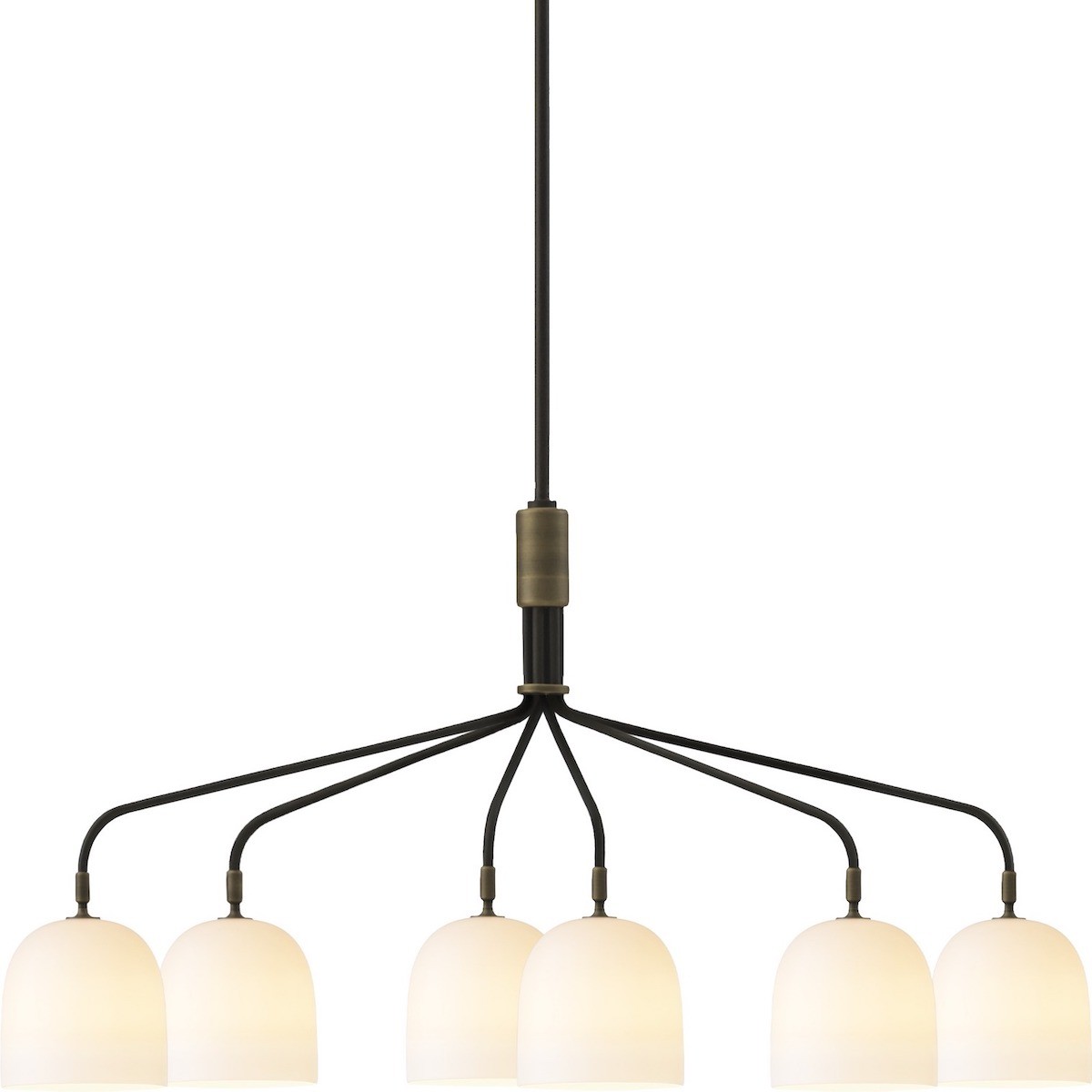 Howard Chandelier 6 arms – bone China - Gubi