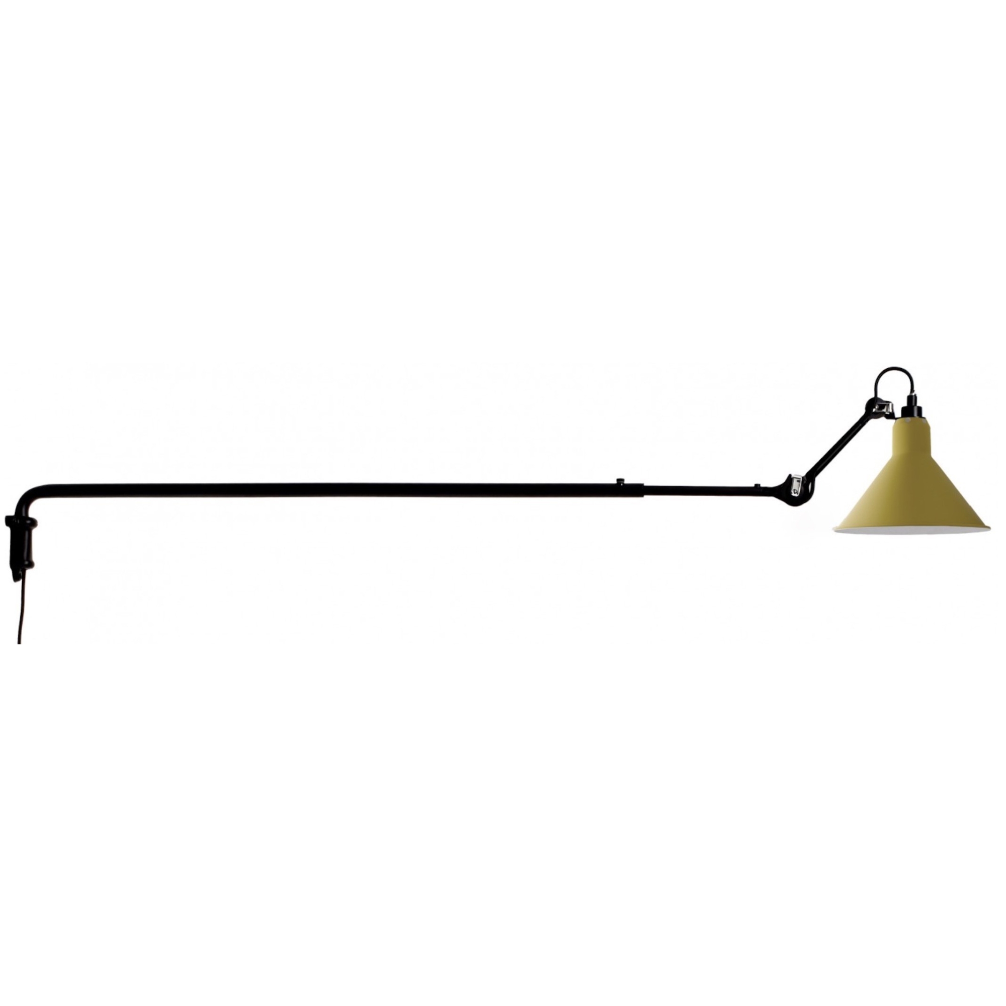 black / conic yellow - Gras 213 - wall lamp - DCW éditions