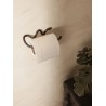 Toilet paper Holder - black brass - Curvature