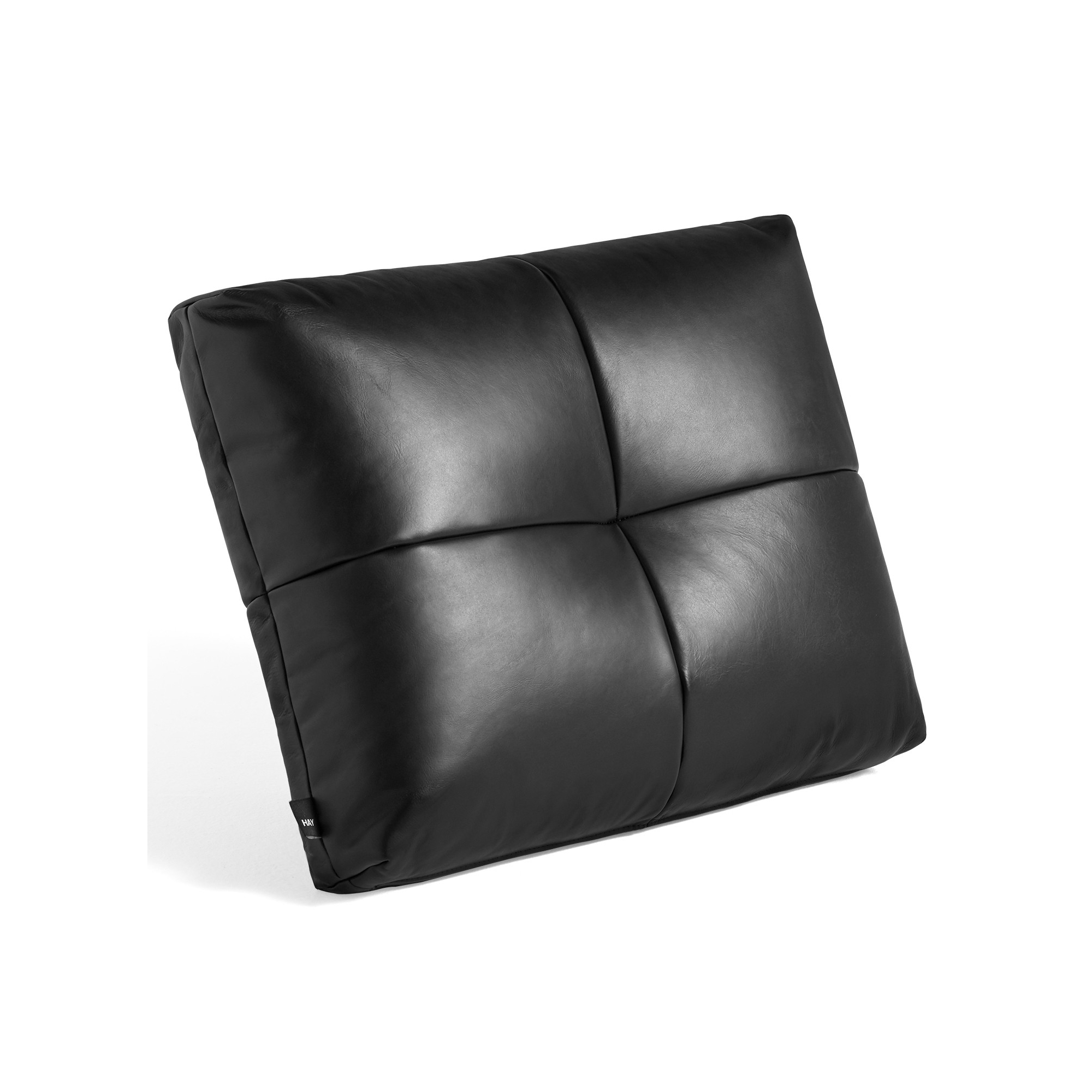 cuir Sense/Silk black - coussin Quilton - canapé modulable HAY - HAY