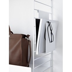 magazine holder 17x27cm - white - String Furniture