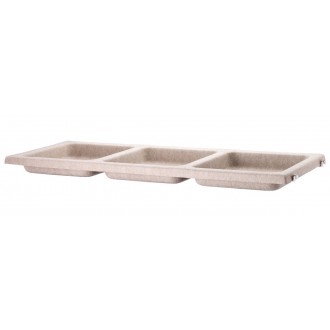 felt beige - bowl shelf L78xP30