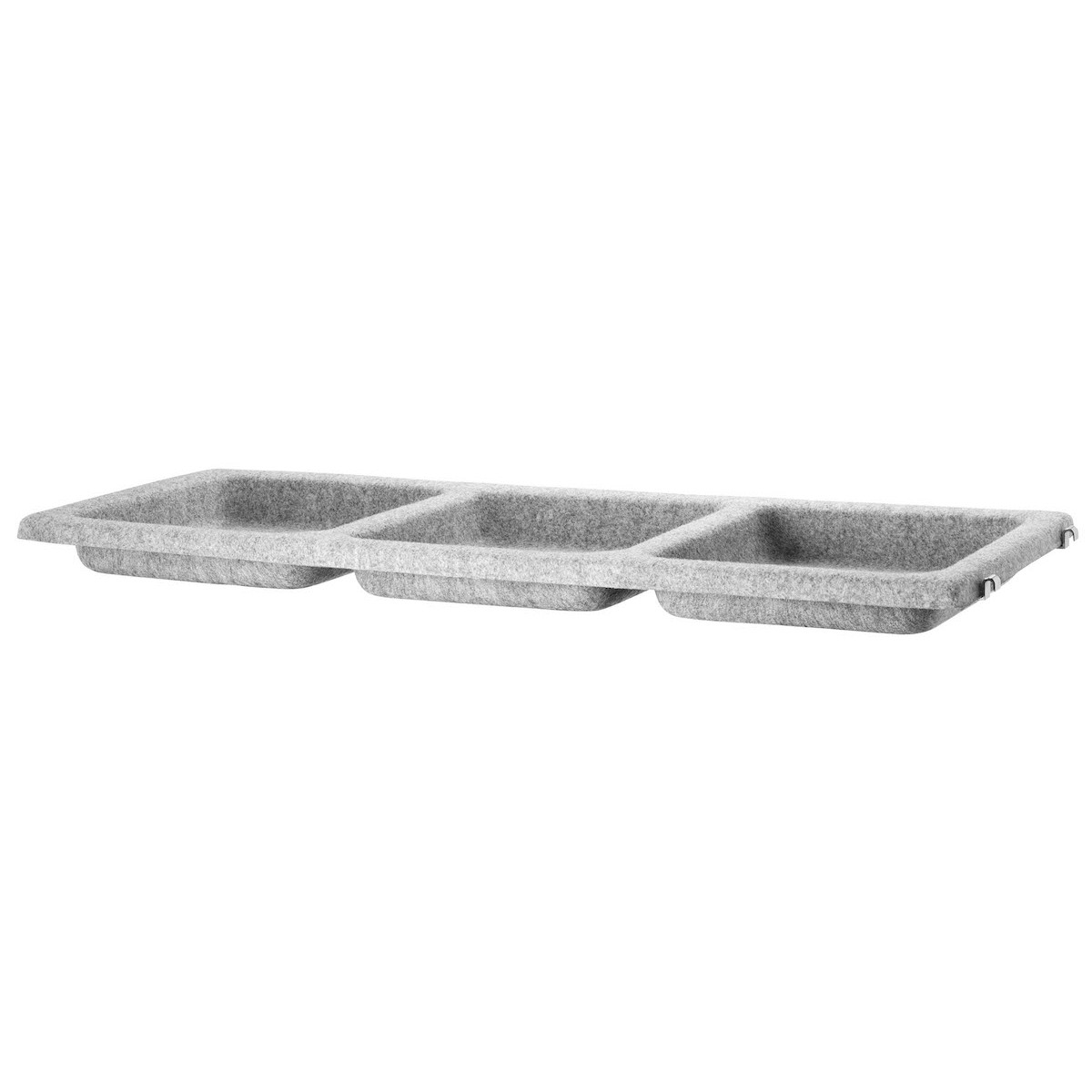 felt grey - bowl shelf L78xP30