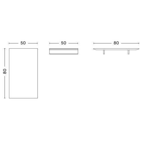 50 x 80 cm extension leaf – CPH30 extendable Table - HAY