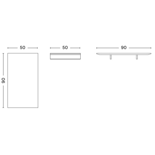 50 x 90 cm extension leaf – CPH30 extendable Table - HAY