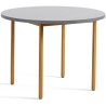 gris clair / ocre - Ø105x74 cm - table TWO-COLOUR - HAY