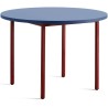 bleu / marron-rouge - Ø105x74 cm - table TWO-COLOUR - HAY