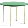 green / ivory - Ø105x74 cm - TWO-COLOUR table - HAY