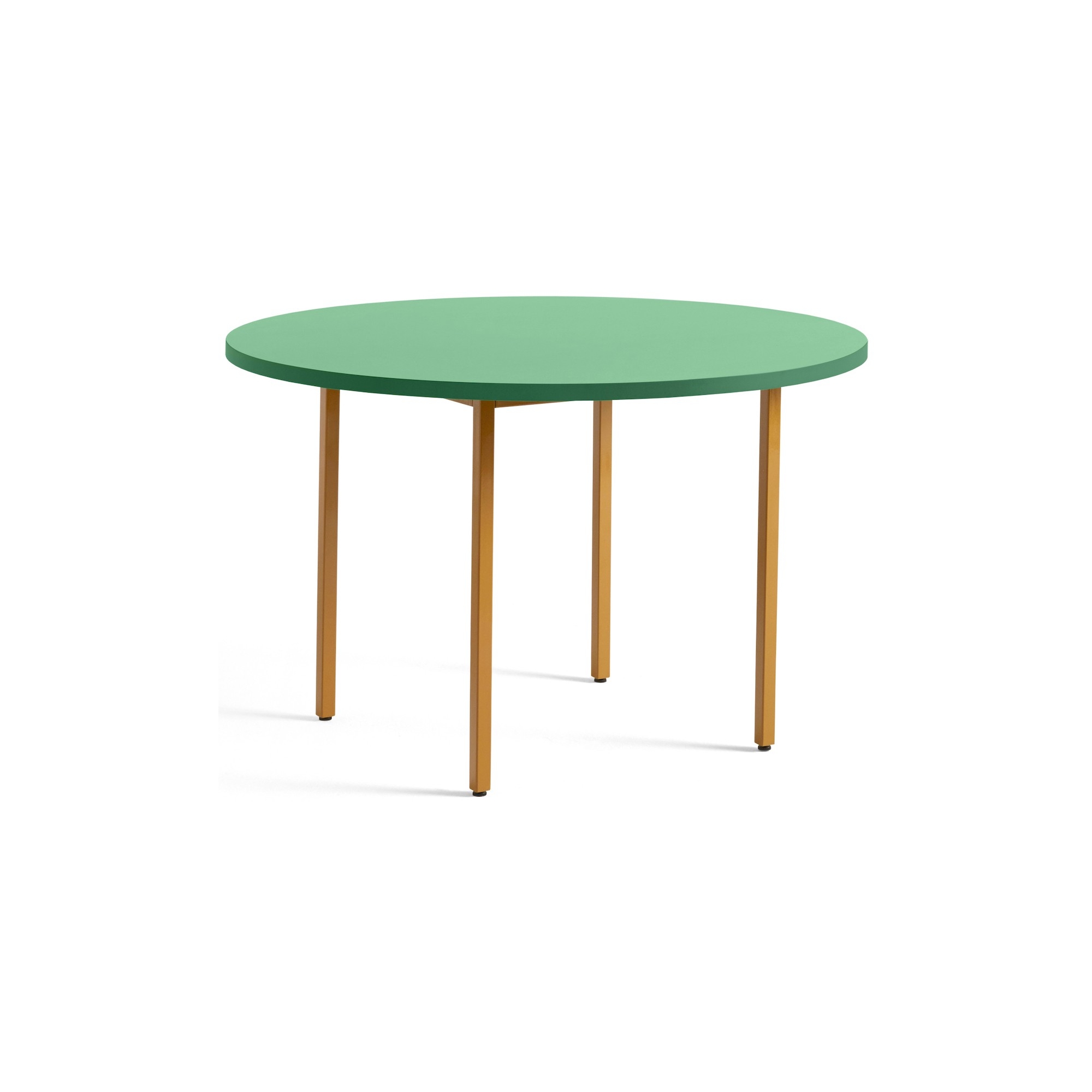 green / ochre - Ø120x74 cm - TWO-COLOUR table - HAY