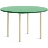 green / ivory - Ø120x74 cm - TWO-COLOUR table - HAY