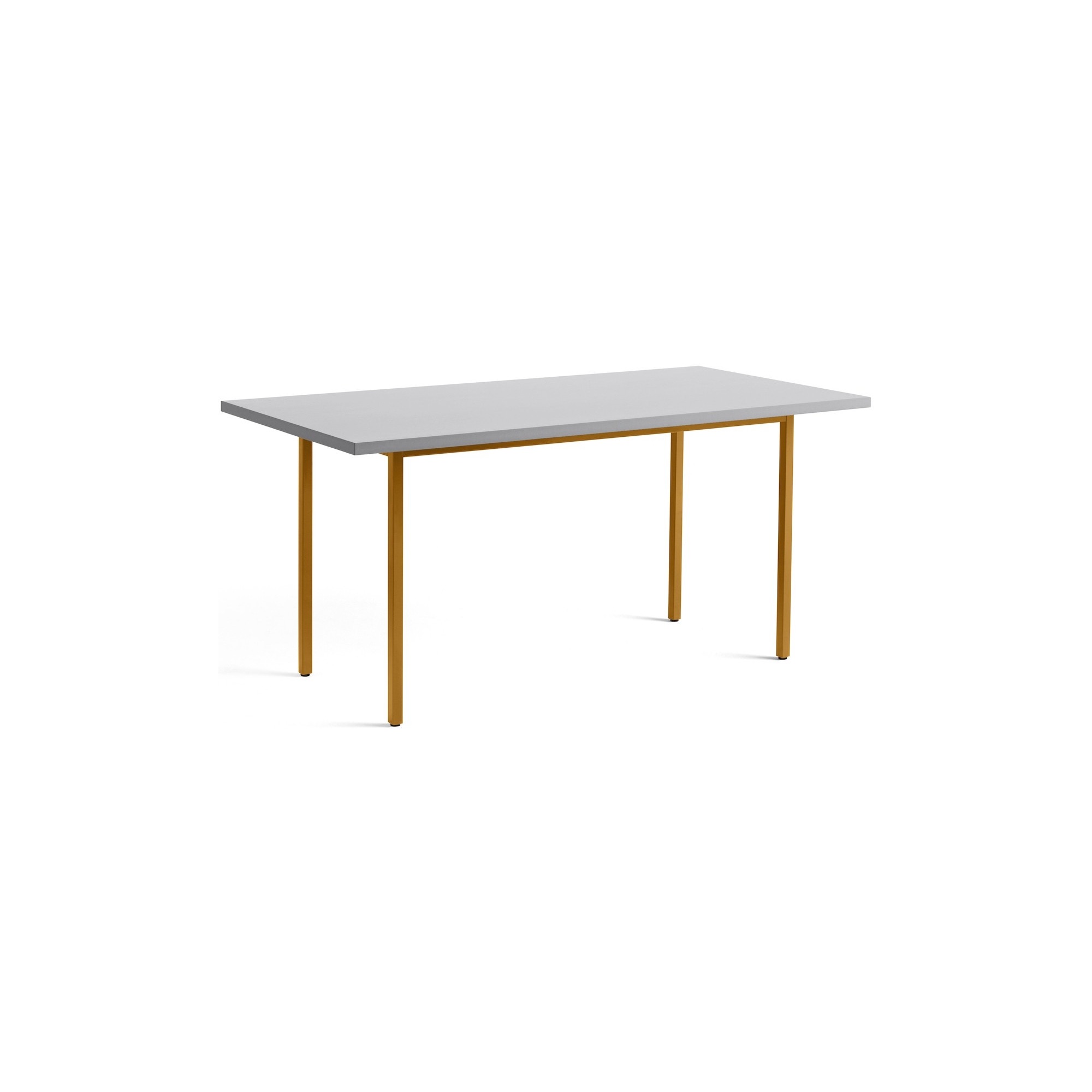 gris clair / ocre - 160x82xH74 cm - table TWO-COLOUR - HAY