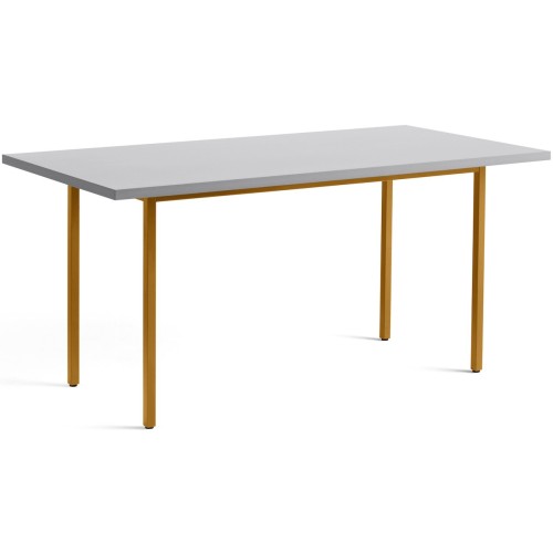 gris clair / ocre - 160x82xH74 cm - table TWO-COLOUR - HAY