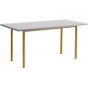 light grey / ochre - 160x82xH74 cm - TWO-COLOUR table - HAY