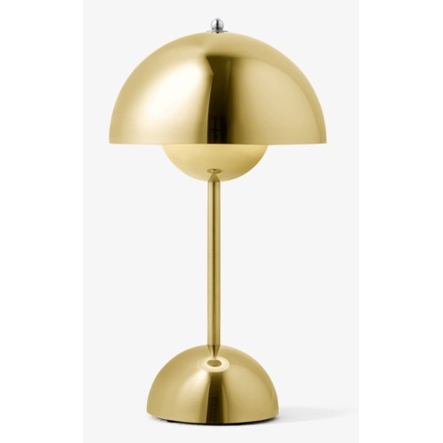 &Tradition – FlowerPot VP9 wireless table lamp, brass plated