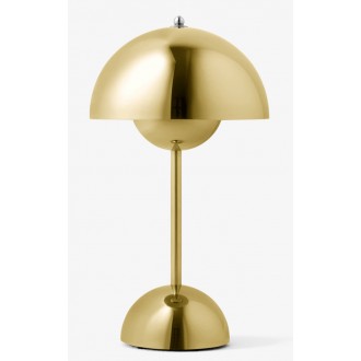 &Tradition – FlowerPot VP9 wireless table lamp, brass plated