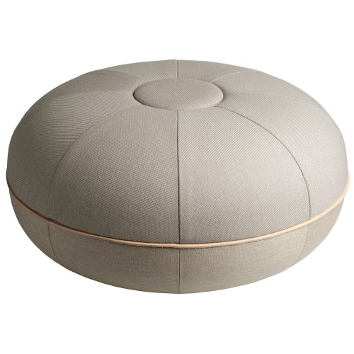 Fritz Hansen Pouf – Ø60 x H29 cm – Twill Weave 230 / Canvas Beige