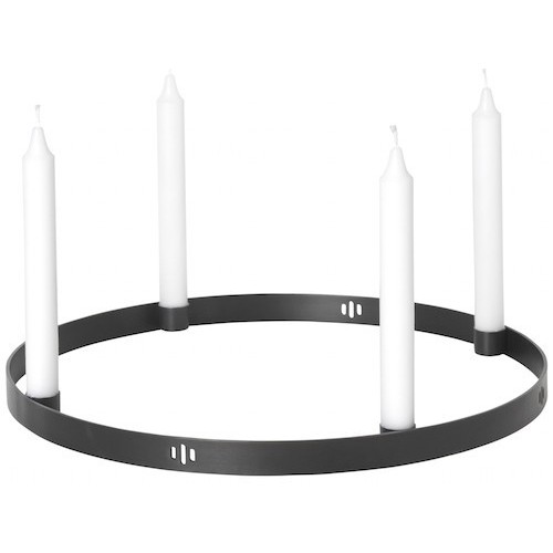 Ø38cm - black brass - Circle candle holder - OFFER