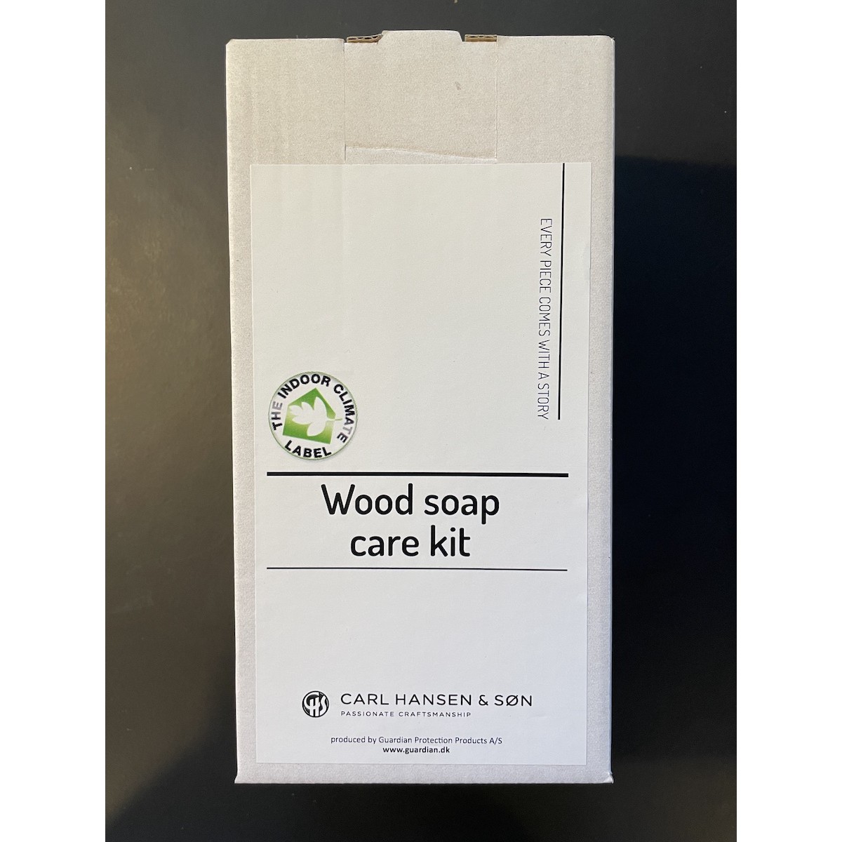 Care kit for soaped wood