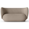 Rico 2-seater sofa – Bouclé sand