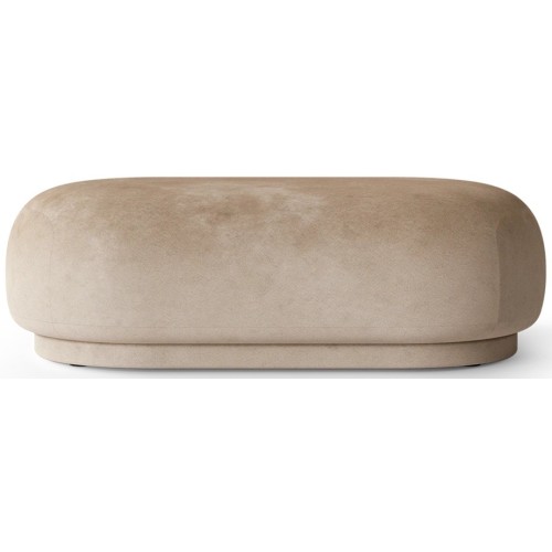 Rico ottoman – Faded Velvet 16 Sand - Ferm Living