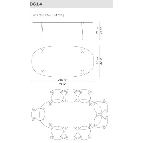 B614 - Table Serie - Fritz Hansen