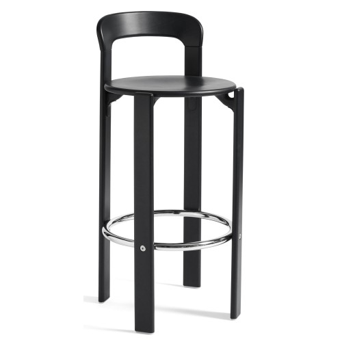 REY bar stool – Deep black - HAY