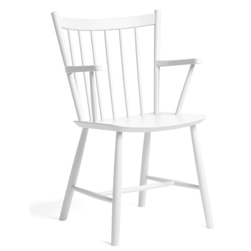 Hêtre teinté blanc - chaise J42 - HAY