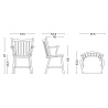 White stained beech - J42 chair - HAY