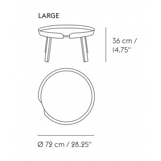 chêne – L – Table Around - Muuto