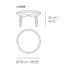 chêne – L – Table Around - Muuto