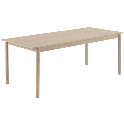 200 x 90cm chêne - table Linear - Muuto