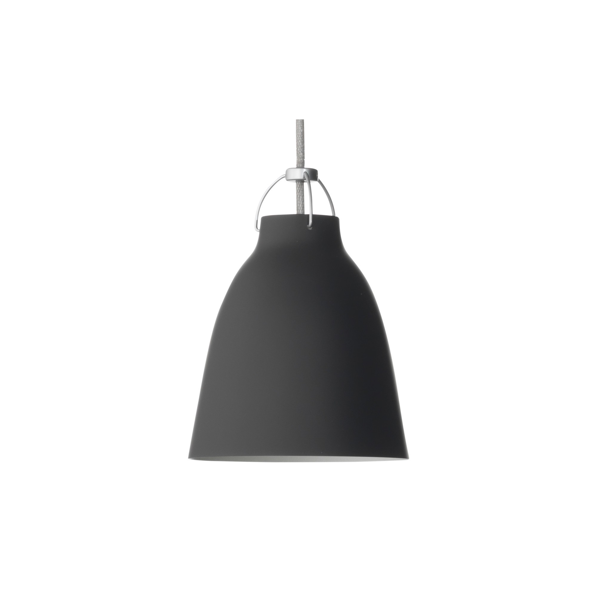 Caravaggio P1 – Noir mat + Fil gris - Fritz Hansen