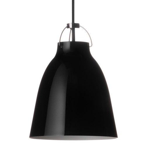 Caravaggio P1 – Glossy black + Black cable - Fritz Hansen