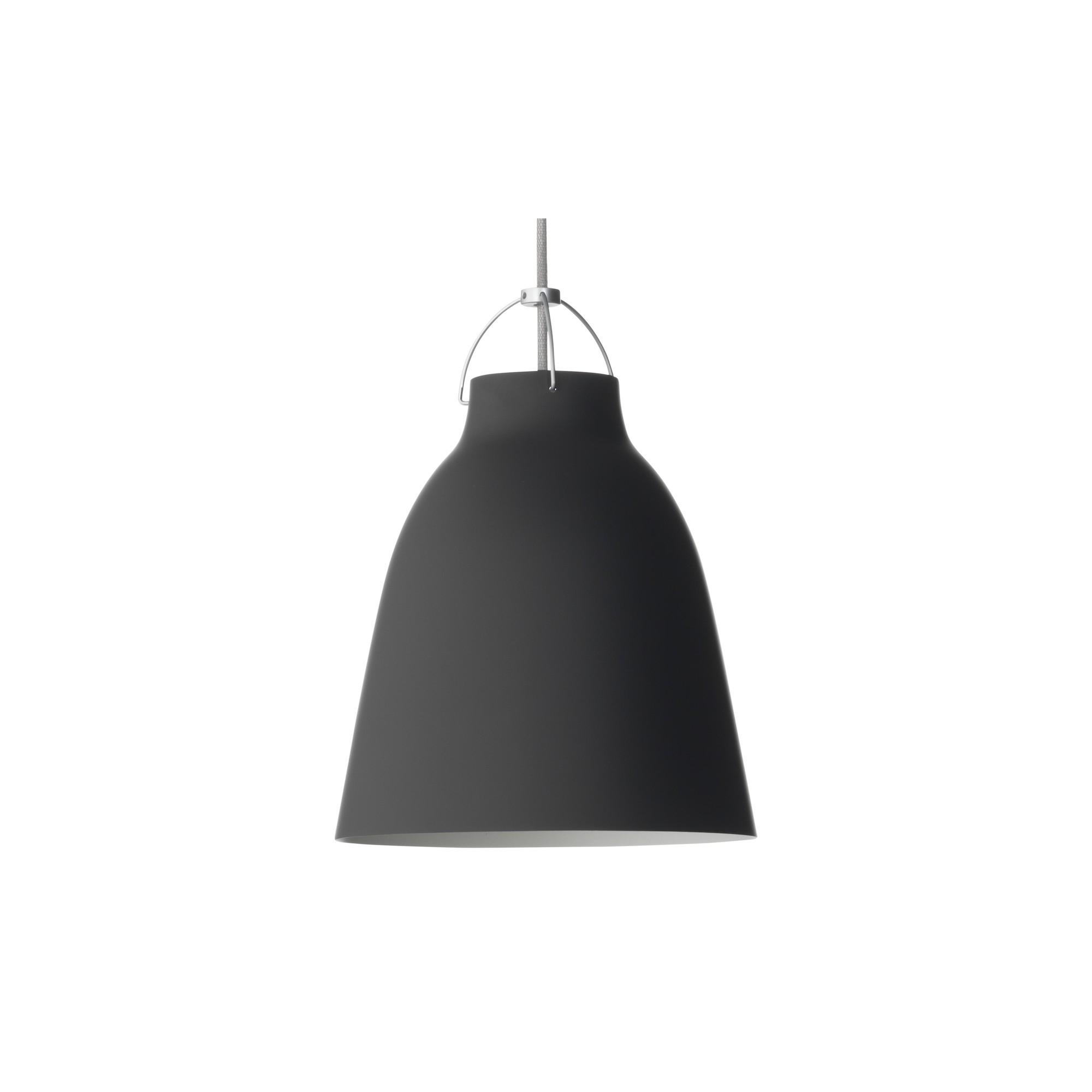 Caravaggio P2 – Noir mat + Fil gris - Fritz Hansen