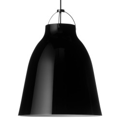 Caravaggio P3 – Glossy black + Black cable - Fritz Hansen