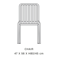 chair - Palissade anthracite - HAY