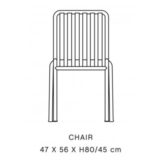 chaise - Palissade gris