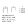 tabouret - Palissade gris - HAY