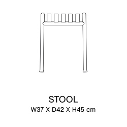 tabouret - Palissade galvanisé - HAY