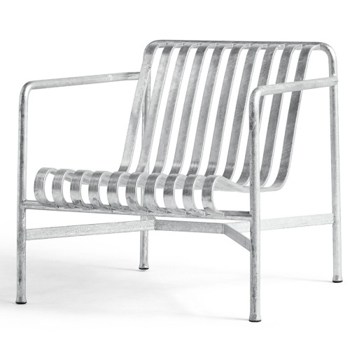 Lounge chair low - Palissade galvanised - HAY