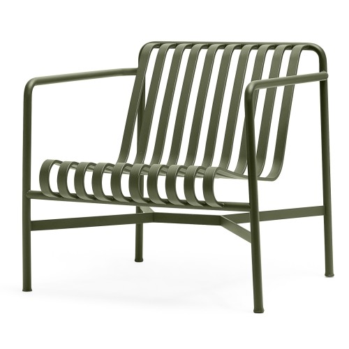 Lounge chair low - Palissade olive - HAY