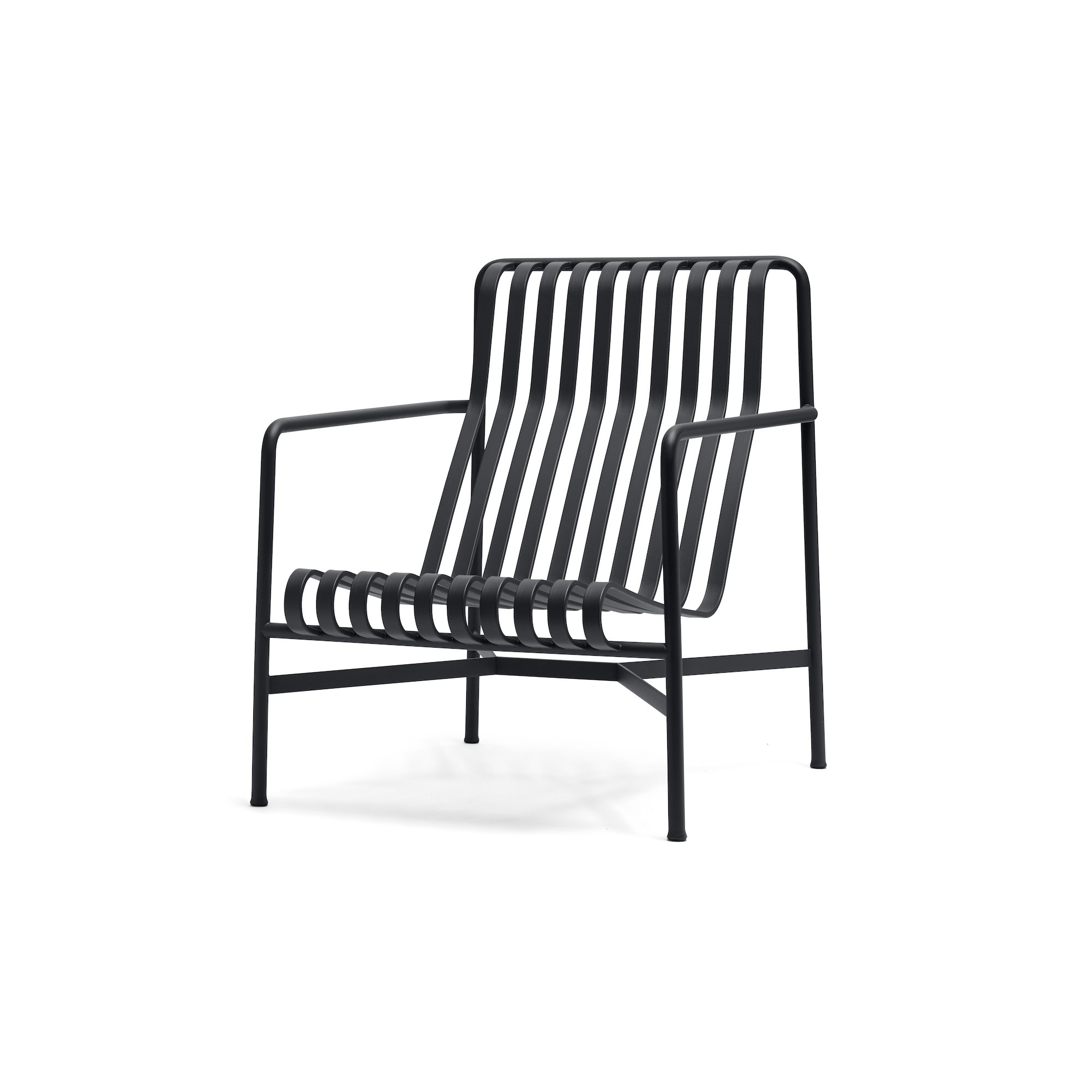 fauteuil lounge haut - Palissade anthracite - HAY