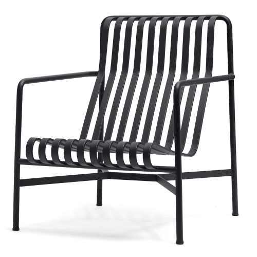 Lounge chair high - Palissade anthracite - HAY